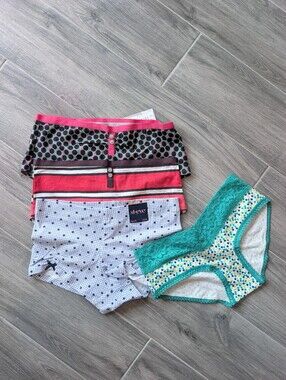 Set of x3 St. Eve Boyshorts + BONUS Hipster Panty SIZE SMALL